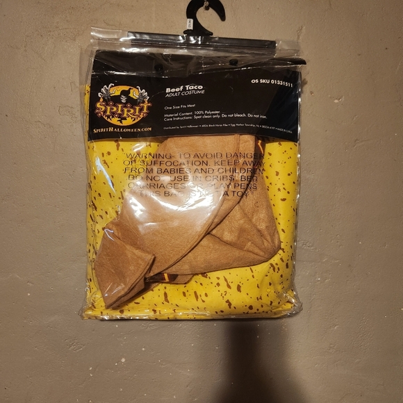Nwt Spirit Halloween Beef Taco Adult Costume One Size - Picture 5 of 5